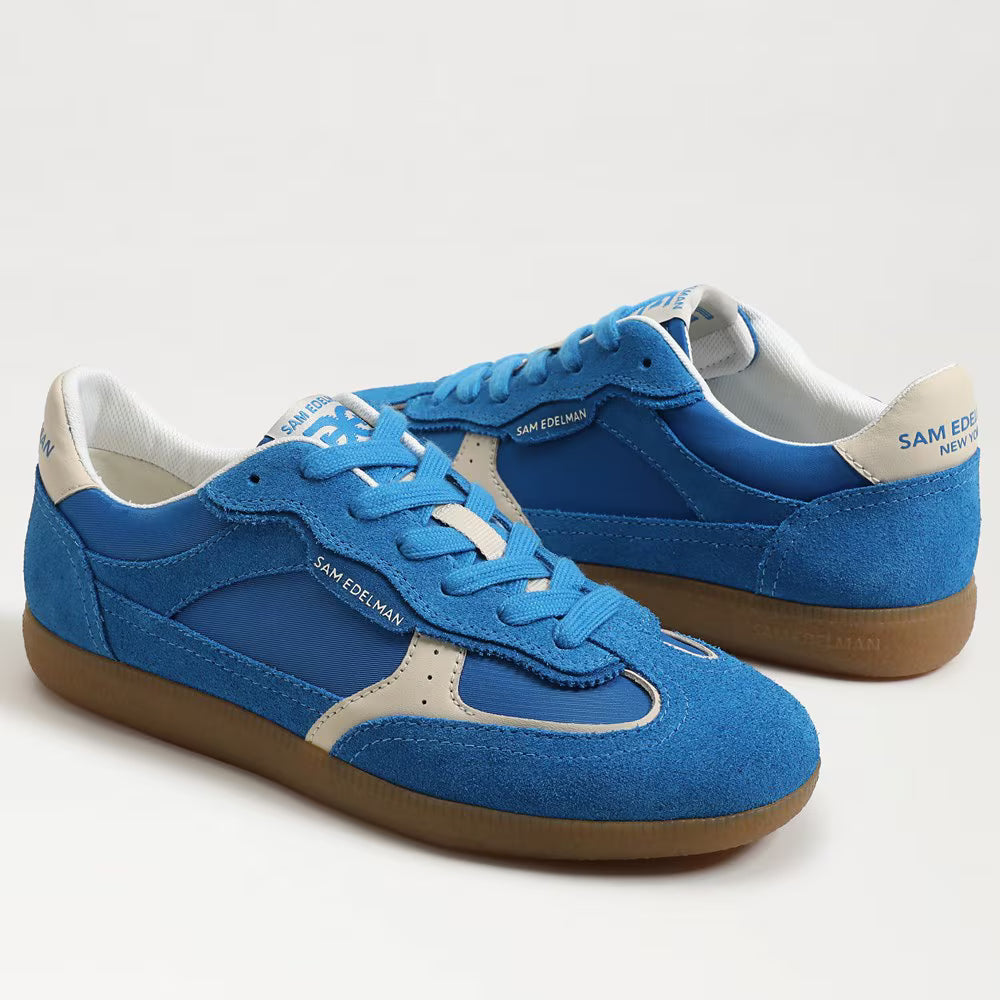 Sam Edelman Women's Kallen Sneaker | Splash Blue Suede