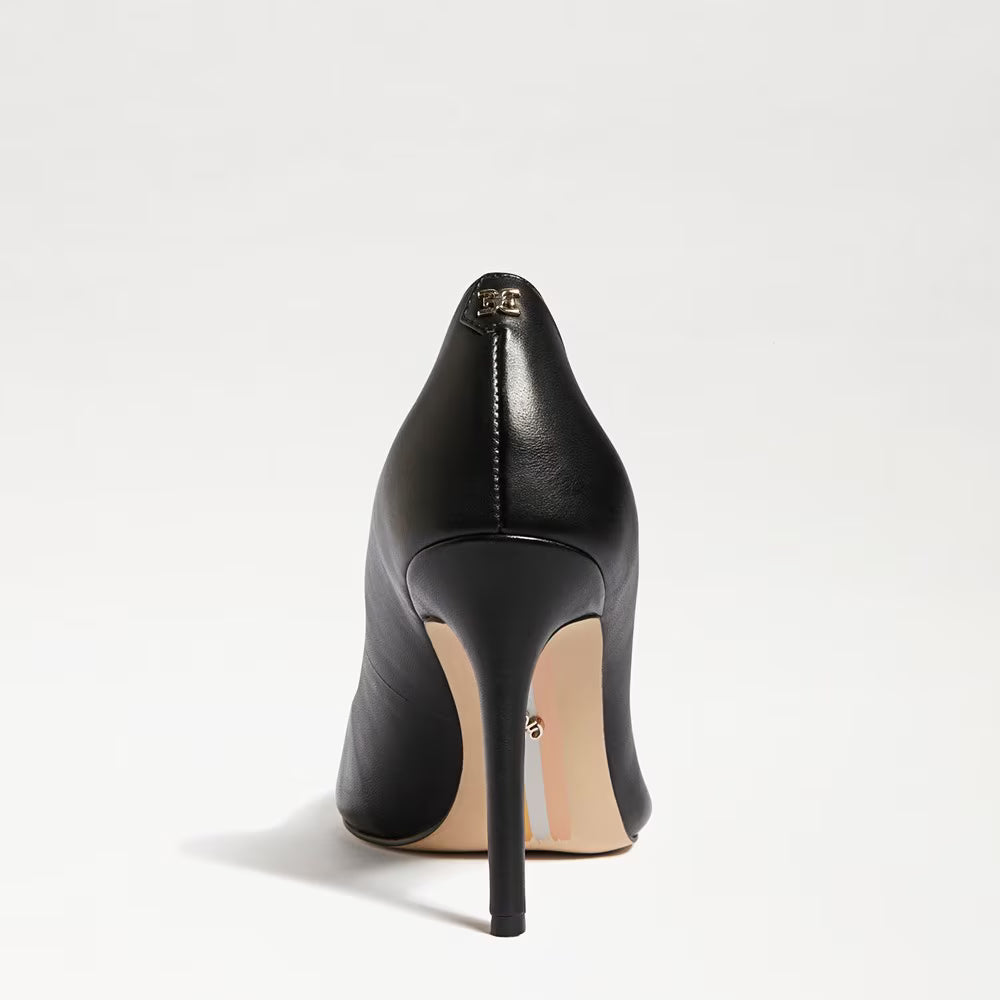 Sam Edelman Women's Hazel Pointed Toe Pump | Black Leather