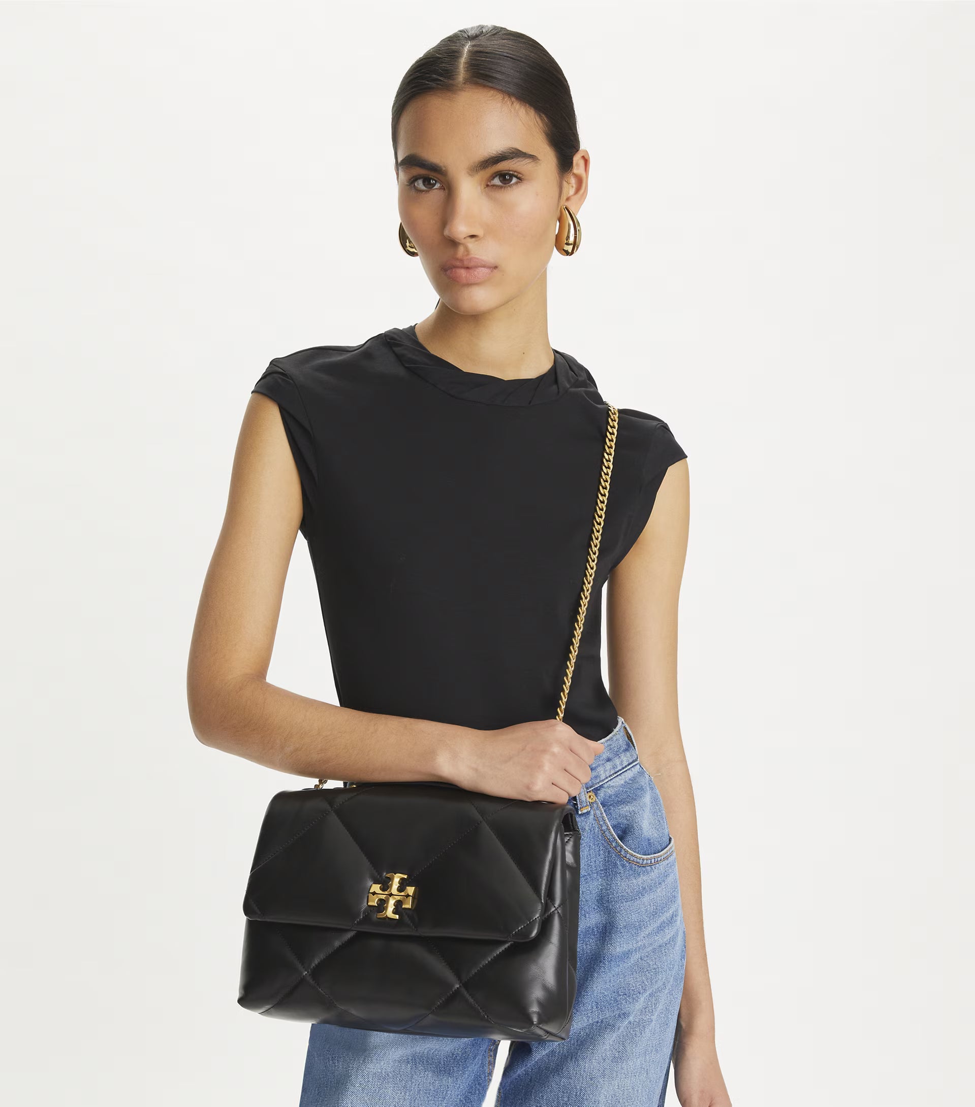 Tory Burch Women's Kira Diamond Quilt Convertible Shoulder Bag