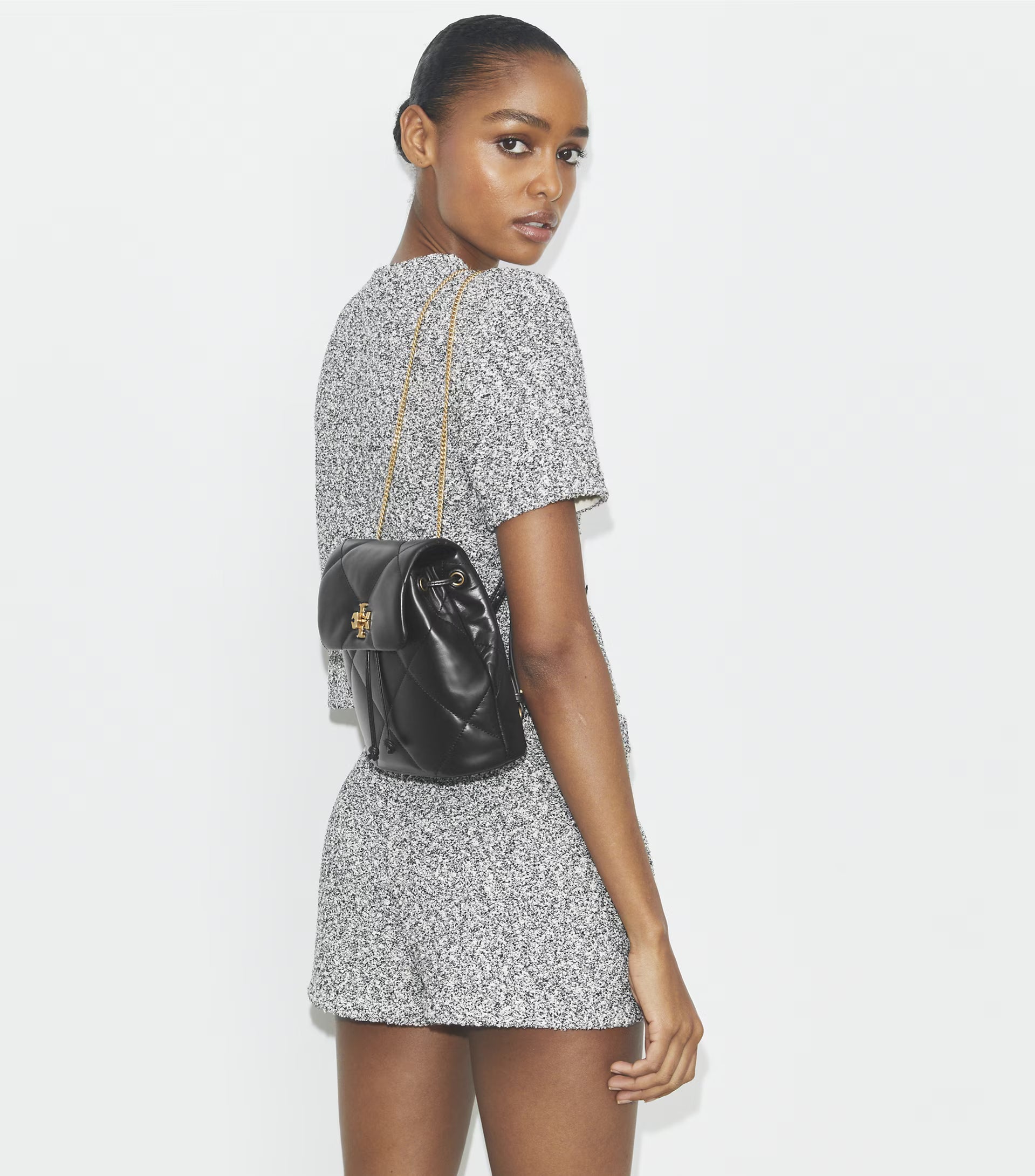 Tory Burch Women's Kira Diamond Quilt Small Backpack