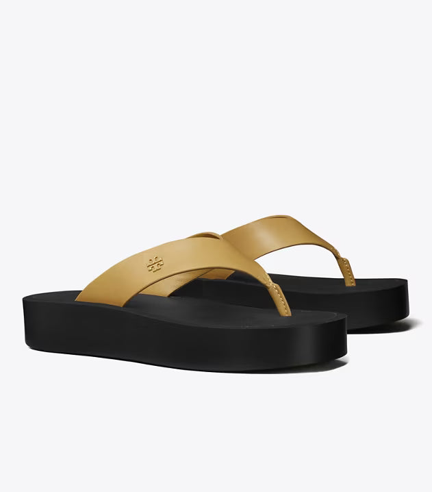 Tory Burch Women's Leather Platform Flip Flop