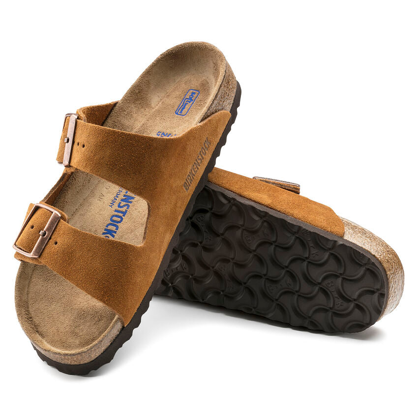 Birkenstock Men's Arizona Soft Footbed Suede Leather - Mink